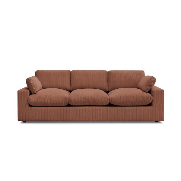 Narančasta sofa od samta 250 cm Belair – Bobochic Paris