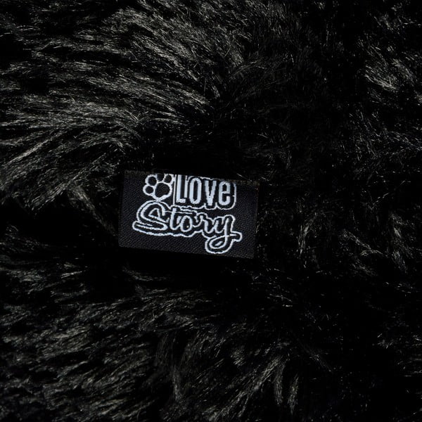 Crni krevet za pse ø 75 cm – Love Story-image-3