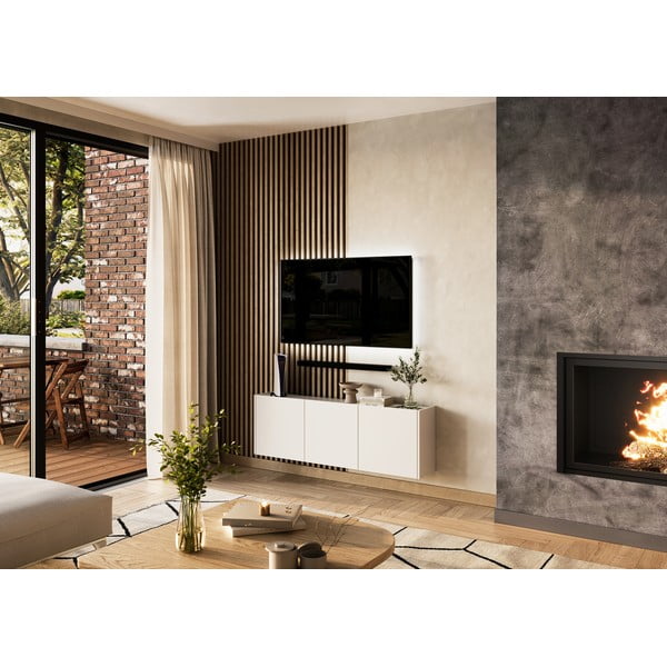 Bijela TV komoda 138x45 cm Piana – Germania-image-1