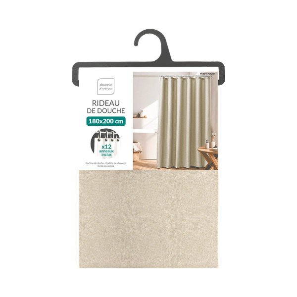 Bež zavjesa 180x200 cm Miltone – douceur d'intérieur-image-2