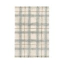 Krem/kadulja zeleni periv/ručno rađen pamučan tepih 140x190 cm Tartan Blue Sage – Lorena Canals
