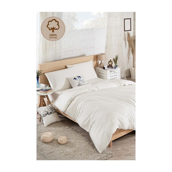 Pamučna posteljina za bračni krevet Duz Boya, 200 x 220 cm