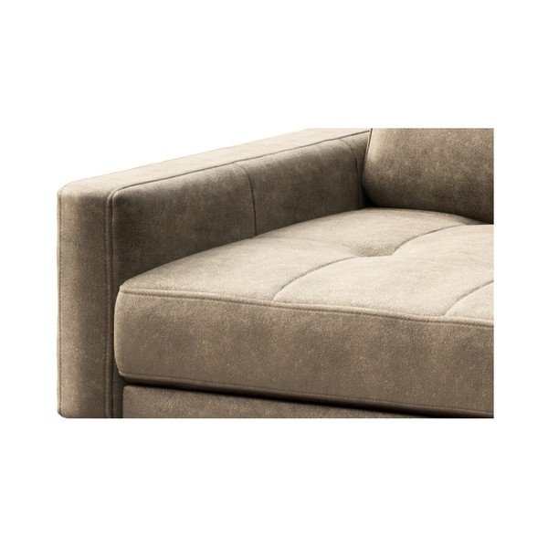 Bež fotelja od imitacije kože MESONICA Musso Tufted-image-4