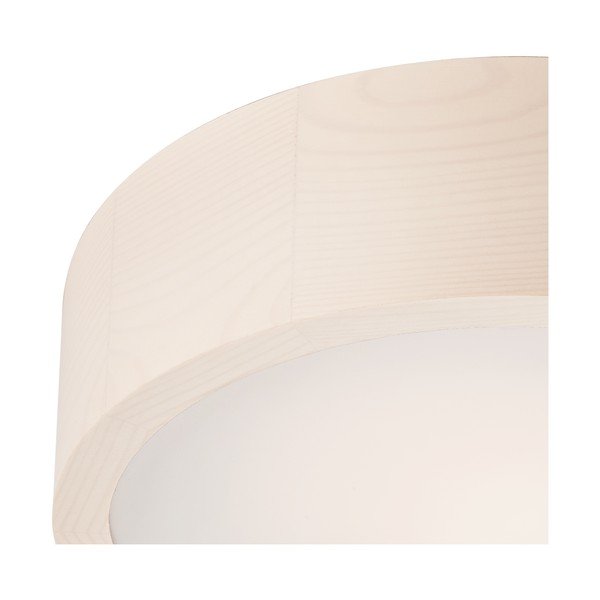 Bijela stropna svjetiljka sa staklenim sjenilom ø 27 cm Eveline – LAMKUR-image-3