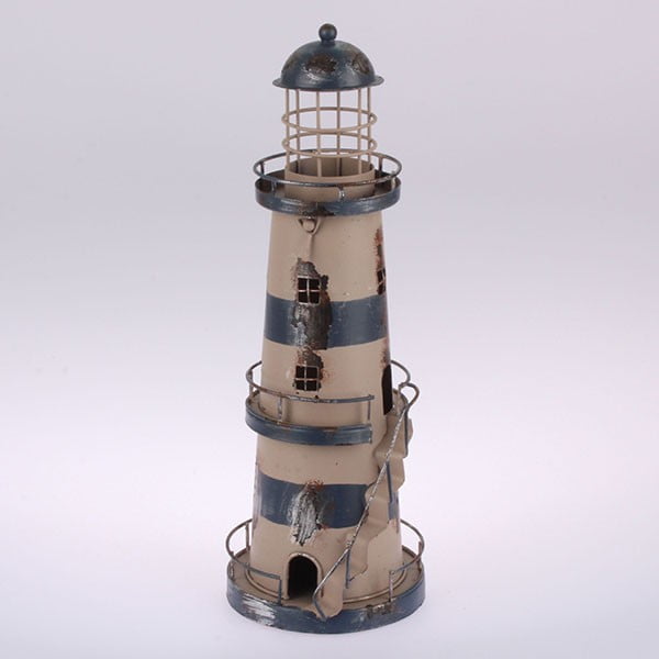 Metalni viseći svijećnjak Blue Lighthouse, 32 cm
