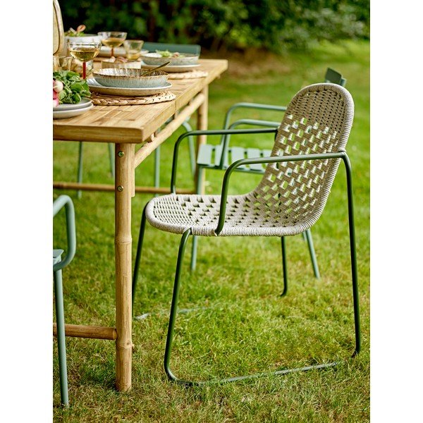 Siva metalna vrtna stolica Calana – Bloomingville-image-1