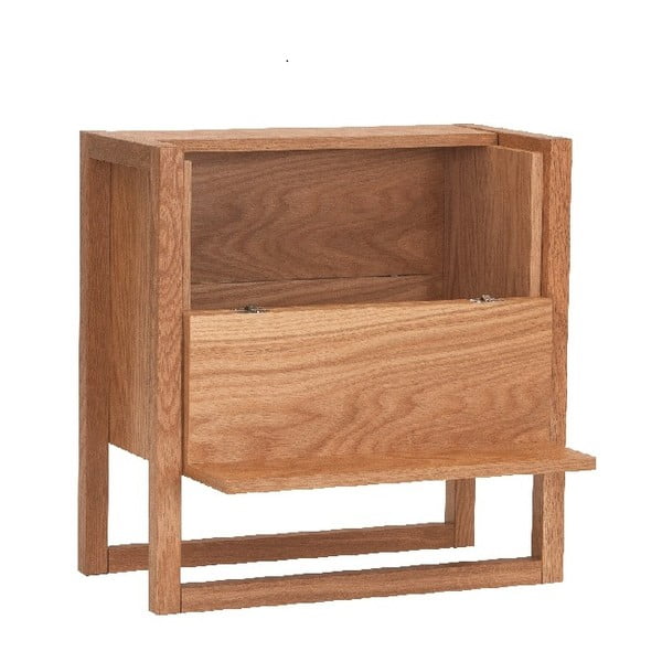 Ormarić za vina od hrastovine u prirodnoj boji 59x60 cm NewEst - Woodman-image-3