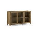 Vitrina od masivnog bora u prirodnoj boji 142x80x40 cm Alessandra – Marckeric