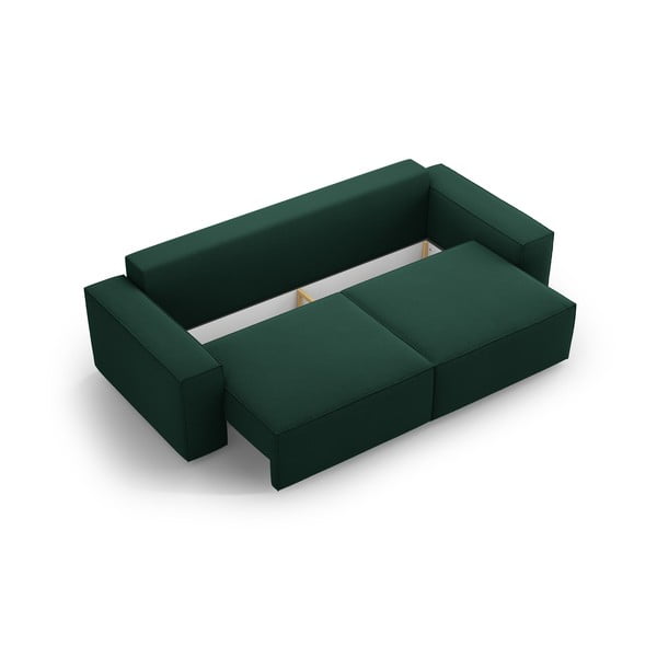 Zelena sklopiva sofa 247 cm Jodie – Micadoni Home-image-3