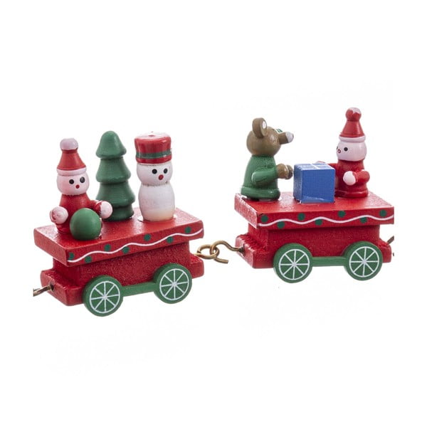 Drvena božićna figurica (visina 7,5 cm) Locomotive – Casa Selección-image-2