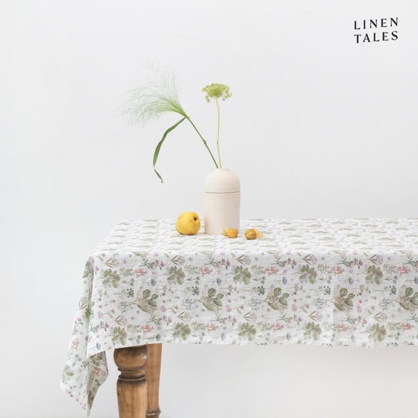 Laneni stolnjak 140x300 cm White Botany – Linen Tales-image-1