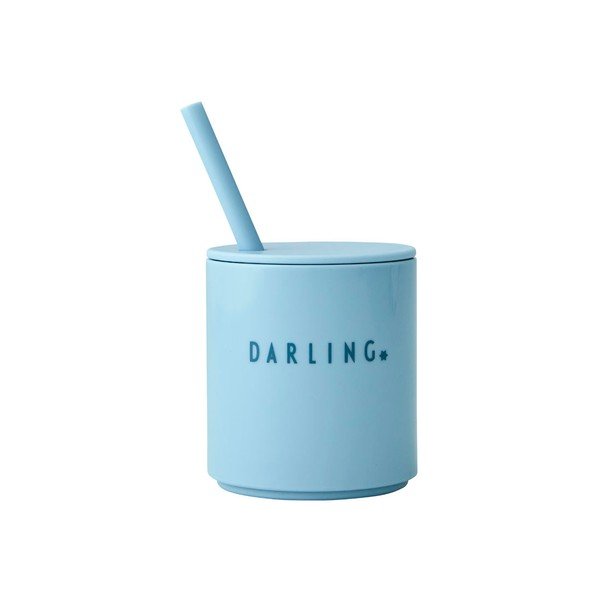 Svijetloplava dječja šalica Design Letters Mini Darling-image-4