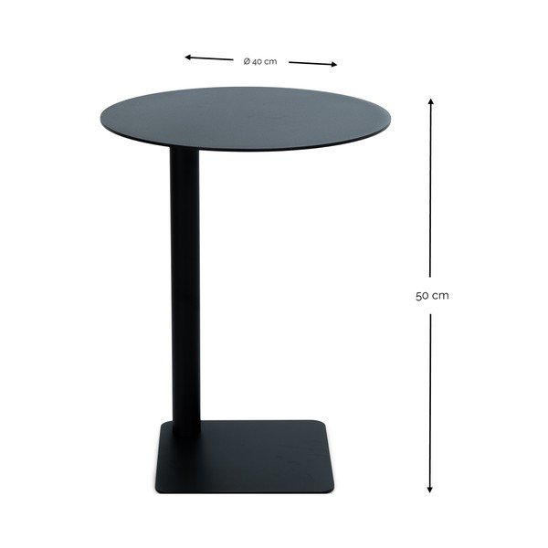 Željezni okrugao pomoćni stol ø 40 cm Sunny – Spinder Design-image-3