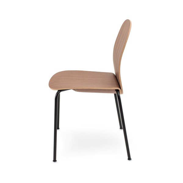 Smeđe sklopive blagovaonske stolice u setu 2 kom u dekoru oraha Book – Gazzda-image-2