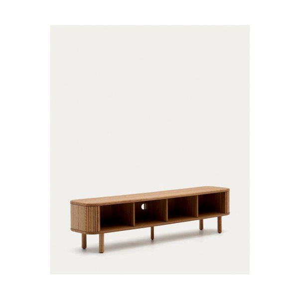 TV komoda u dekoru jasena u prirodnoj boji 200x50x40 cm Mailen – Kave Home-image-4