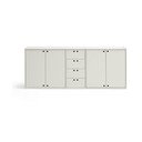 Krem komoda 197x80x40 cm Wally – Teulat