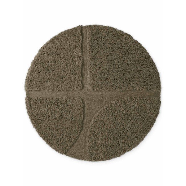 Kaki zeleni ručno rađen okrugao tepih ø 160 cm Lambeth Jasper – Ted Baker