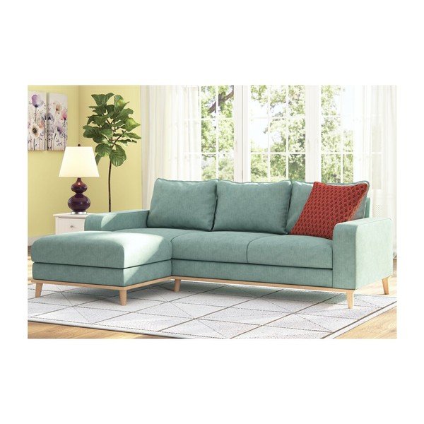 Tirkizna kutna garnitura (lijevi kut) Beata - Ropez-image-1