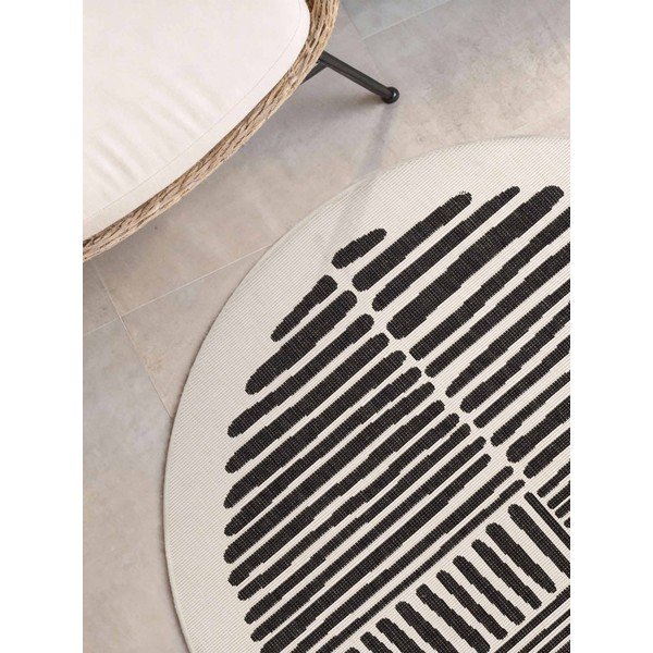 Crni/krem okrugao unutarnji i vanjski tepih ø 200 cm Haringey Bounds – Ted Baker-image-3