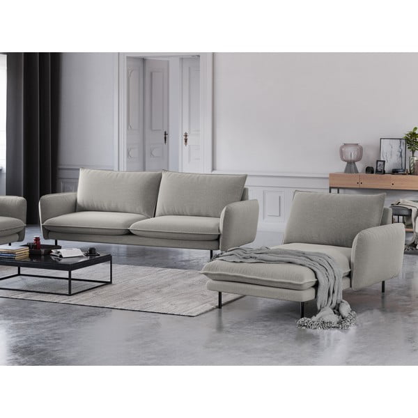 Svijetlo siva ležaljka Cosmopolitan Design Vienna, desni kut-image-1