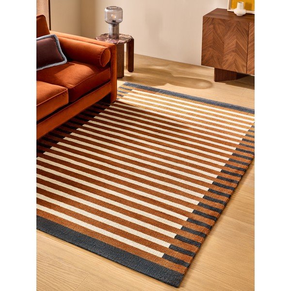 Narančasti tepih od recikliranih vlakna 120x170 cm Lois – MADE-image-1