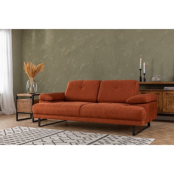 Narančasta sofa 199 cm Mustang – Balcab Home-image-1