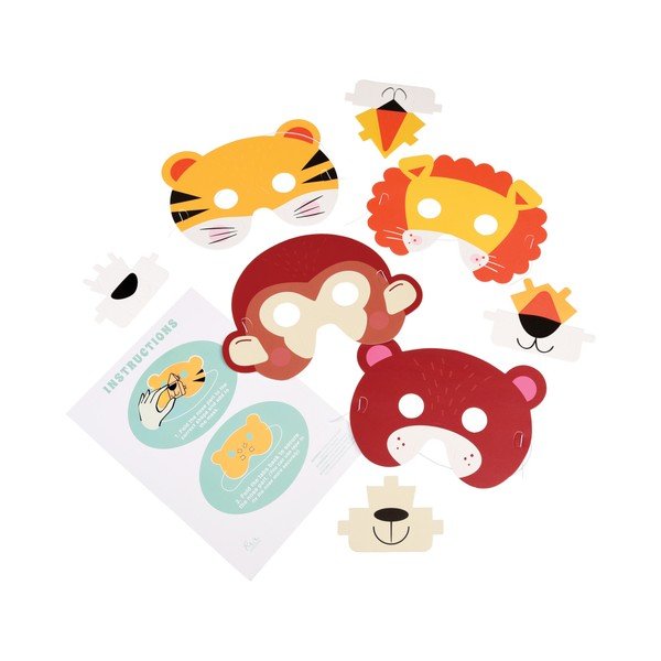 Set od 4 maske od papira Rex London Animal-image-1