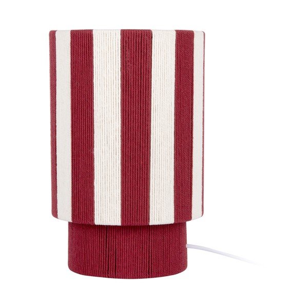 Crvena/bijela stolna lampa od užeta (visina 35 cm) Vienna Stripes – Leitmotiv