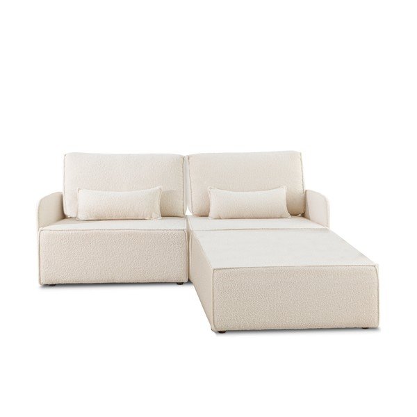 Krem kutna garnitura od bouclé tkanine (promjenjiva) – Really Nice Things