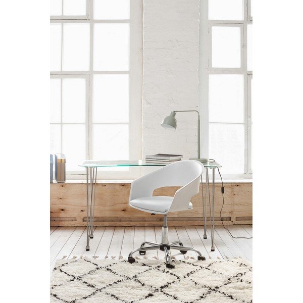 Radni stol sa staklenom pločom stola 60x120 cm Rondo – Bizzotto-image-3