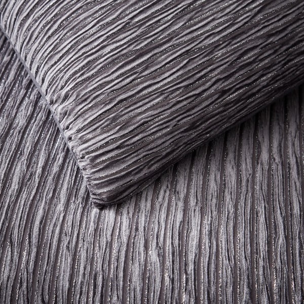 Siva posteljina za bračni krevet 200x200 cm Allure Sparkle – Catherine Lansfield-image-1