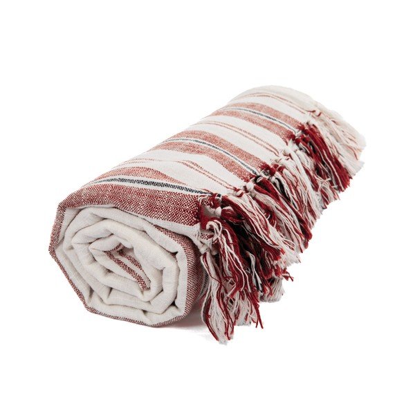 Pamučna deka boja terakote 150x200 cm Indira – Tiseco Home Studio-image-4