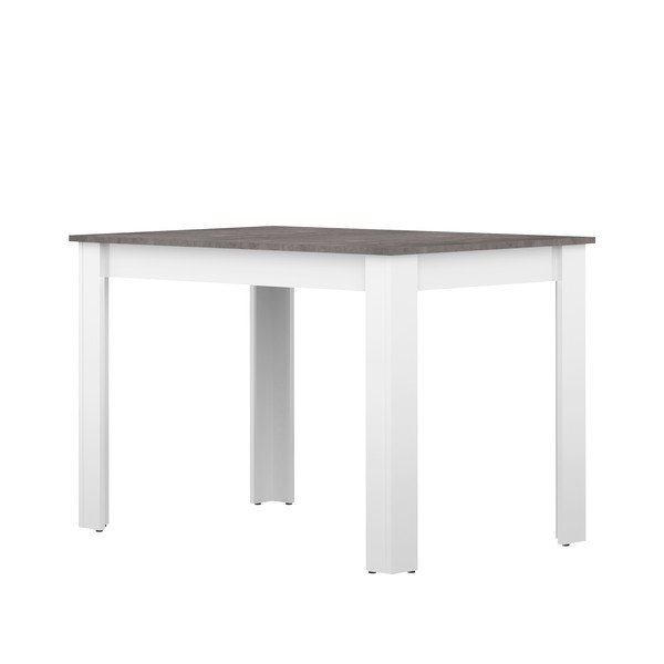 Bijeli blagovaonski stol s pločom u betonskom dekoru 110x70 cm Nice - TemaHome -image-3