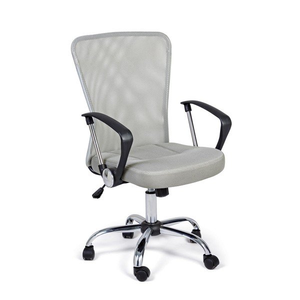 Svijetlo siva podstavljena uredska stolica Brisbane – Yes Everyday
