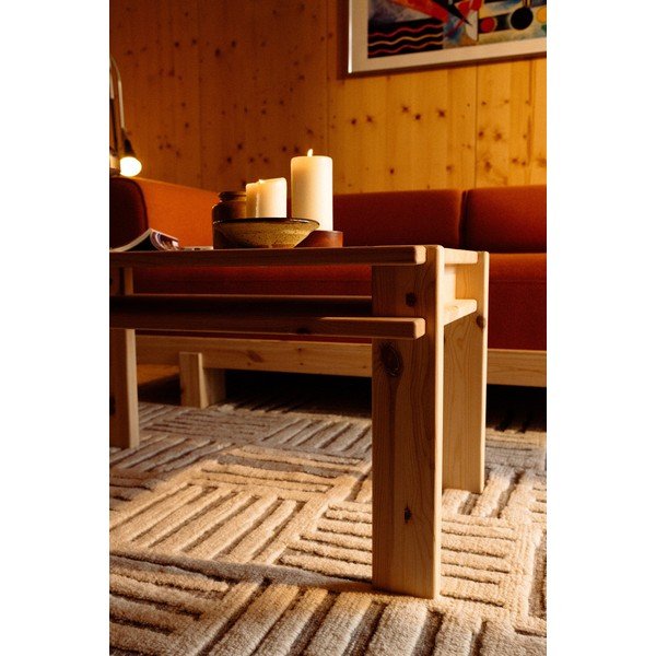 Stolić za kavu od masivnog bora u svijetloj prirodnoj boji 50x80 cm Tuck – Karup-image-1