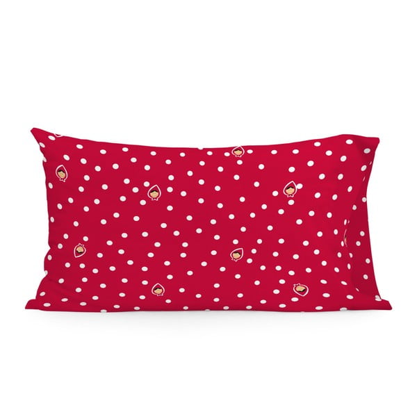 Crvena pamučna navlaka za jastuk Lisica Gradma, 50 x 75 cm