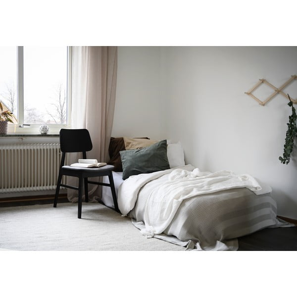 Crna blagavaonska stolica s tamnosivim sjedalom Rowico Nagano-image-3