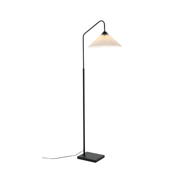 Crna/krem tekstilna stojeća svjetiljka sa savitljivom konstrukcijom (visina 155 cm) Kate – Ellos Home-image-3