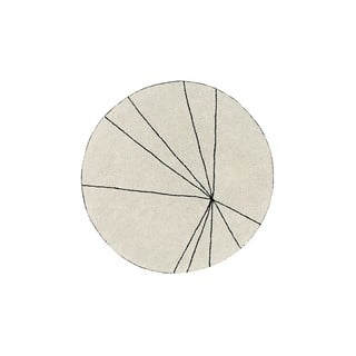 Krem periv/ručno rađen pamučan okrugao tepih ø 160 cm Trace Beige – Lorena Canals