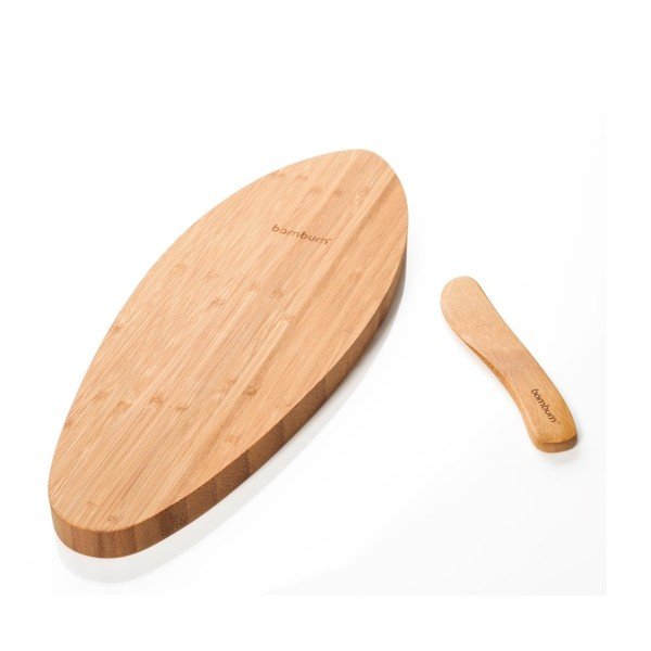 Pladanj od bambusa s nožem za sir Bambum Fiera-image-2