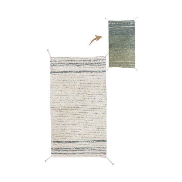 Zeleni/plavi pamučan tepih 80x140 cm Twin Vintage – Lorena Canals-image-1