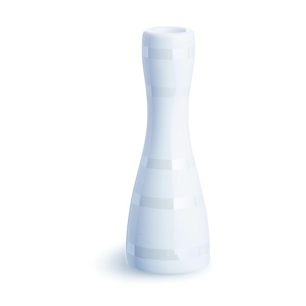 Bijeli zemljani svijećnjak Kähler Design Omaggio, visina 16 cm