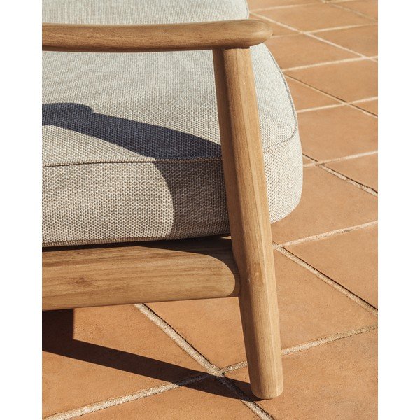 Bež/u prirodnoj boji podstavljena vrtna sofa Elunda – Kave Home-image-3
