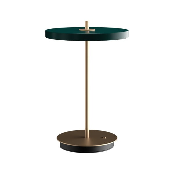 Zelena LED stolna lampa s mogućnosti zatamnjivanja s metalnim sjenilom (visina 31 cm) Asteria Move – UMAGE