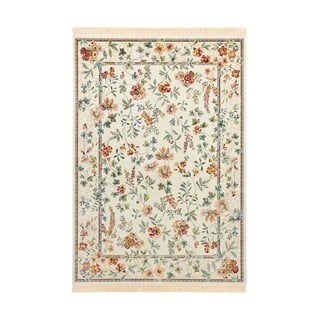 Žuti tepih s primjesom pamuka Nouristan Oriental Flowers, 135 x 195 cm