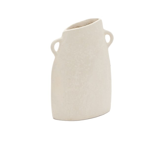 Krem ručno izrađena vaza (visina 27 cm) Neti – Kave Home