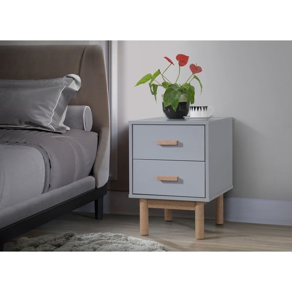 Sivi noćni ormarić Melanie – Støraa-image-1