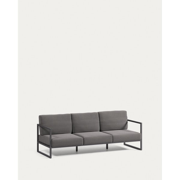 Tamno siva vrtna sofa aluminijska Comova – Kave Home-image-4