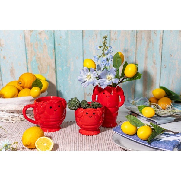 Keramička ukrasna tegla za cvijeće ø 10 cm Lobster – Sass & Belle-image-3