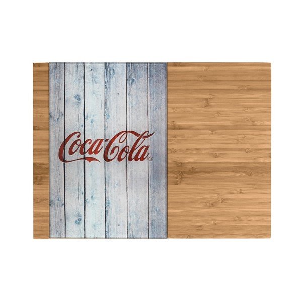 Daska za rezanje od bambusa sa staklenim dijelom Wenko Coca-Cola World-image-1